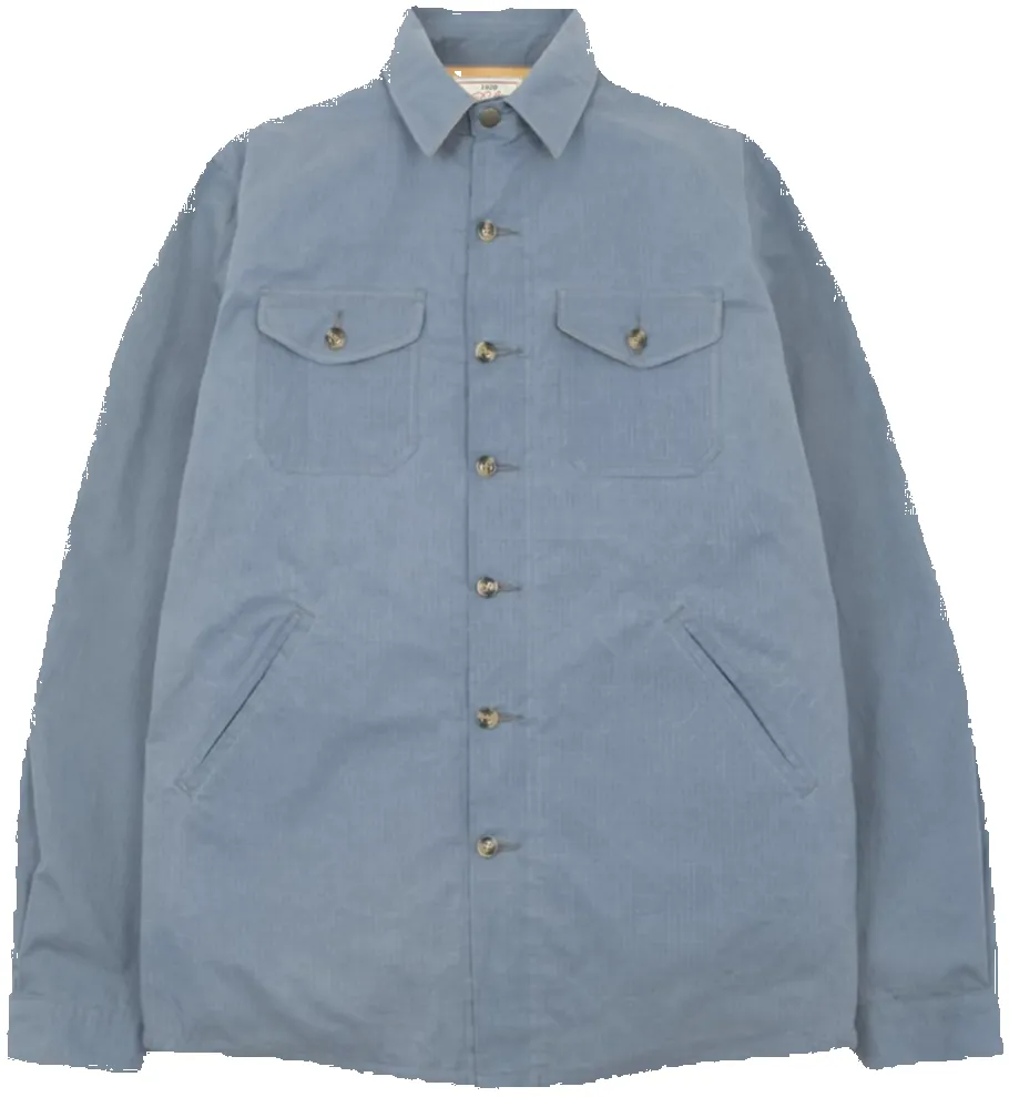 Crissman Overshirt Dry Wax Faded Blue sold by Brooklyn Clothing Co.