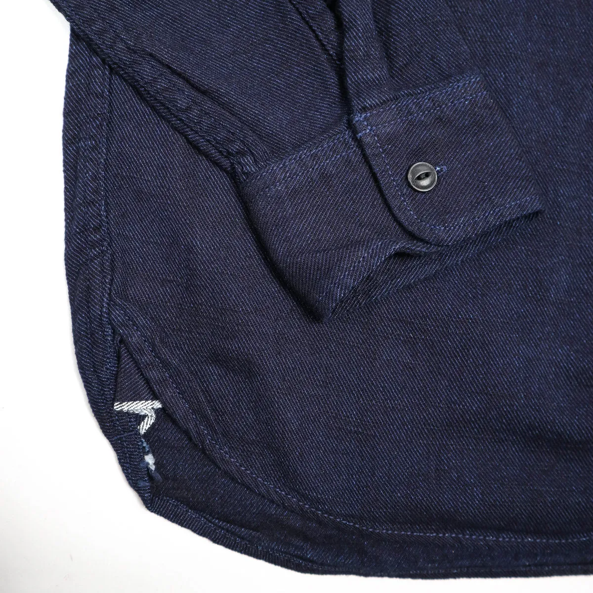 Indigo Cotton Viyella Shirt sold by Brooklyn Clothing Co. product image thumbnail 4