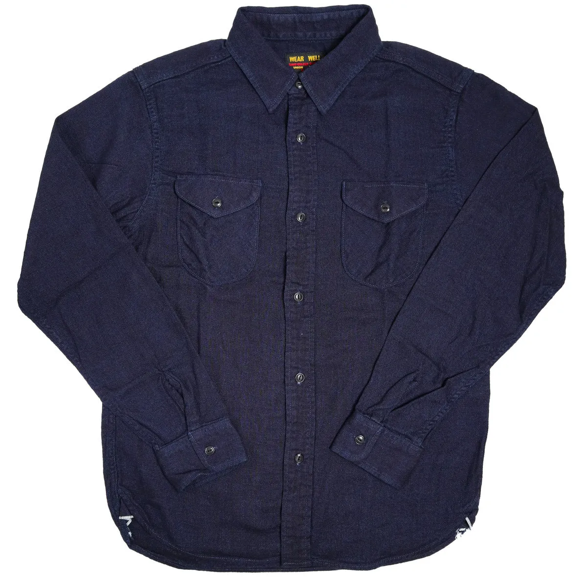 Indigo Cotton Viyella Shirt sold by Brooklyn Clothing Co.