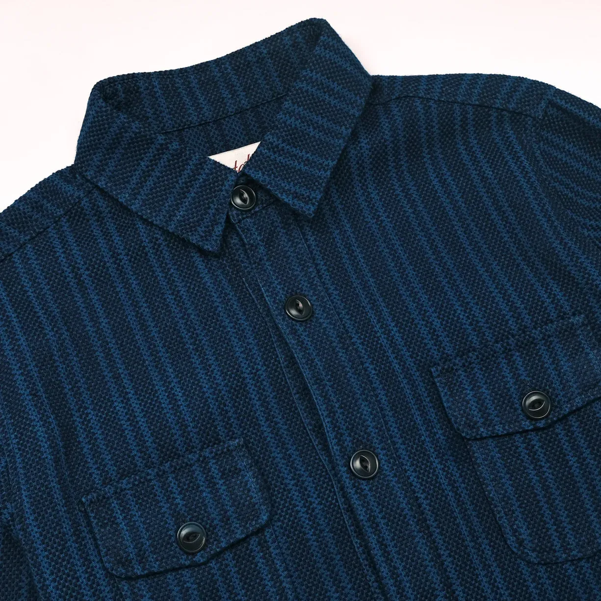 Sashiko Stripe Overshirt sold by Brooklyn Clothing Co. product image thumbnail 2