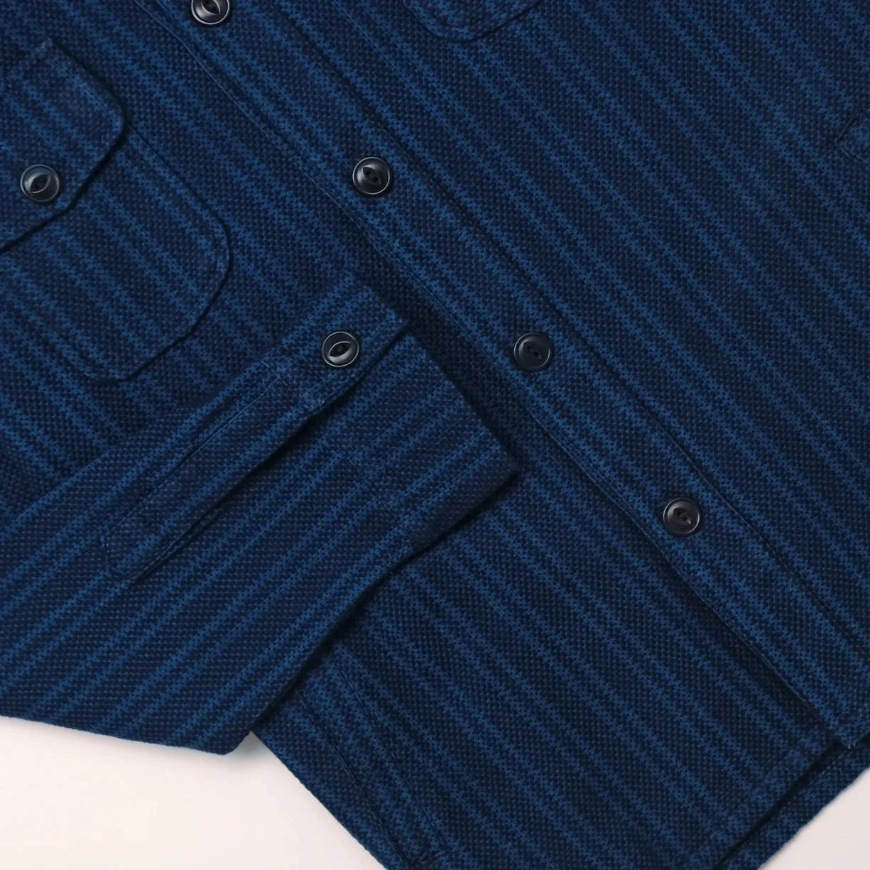 Sashiko Stripe Overshirt sold by Brooklyn Clothing Co. product image thumbnail 3