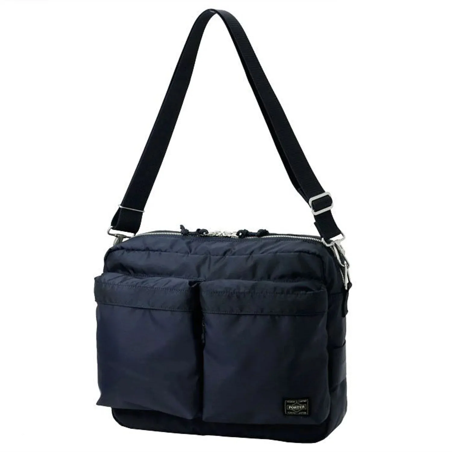 Force Shoulder Bag (L) Navy sold by Brooklyn Clothing Co.
