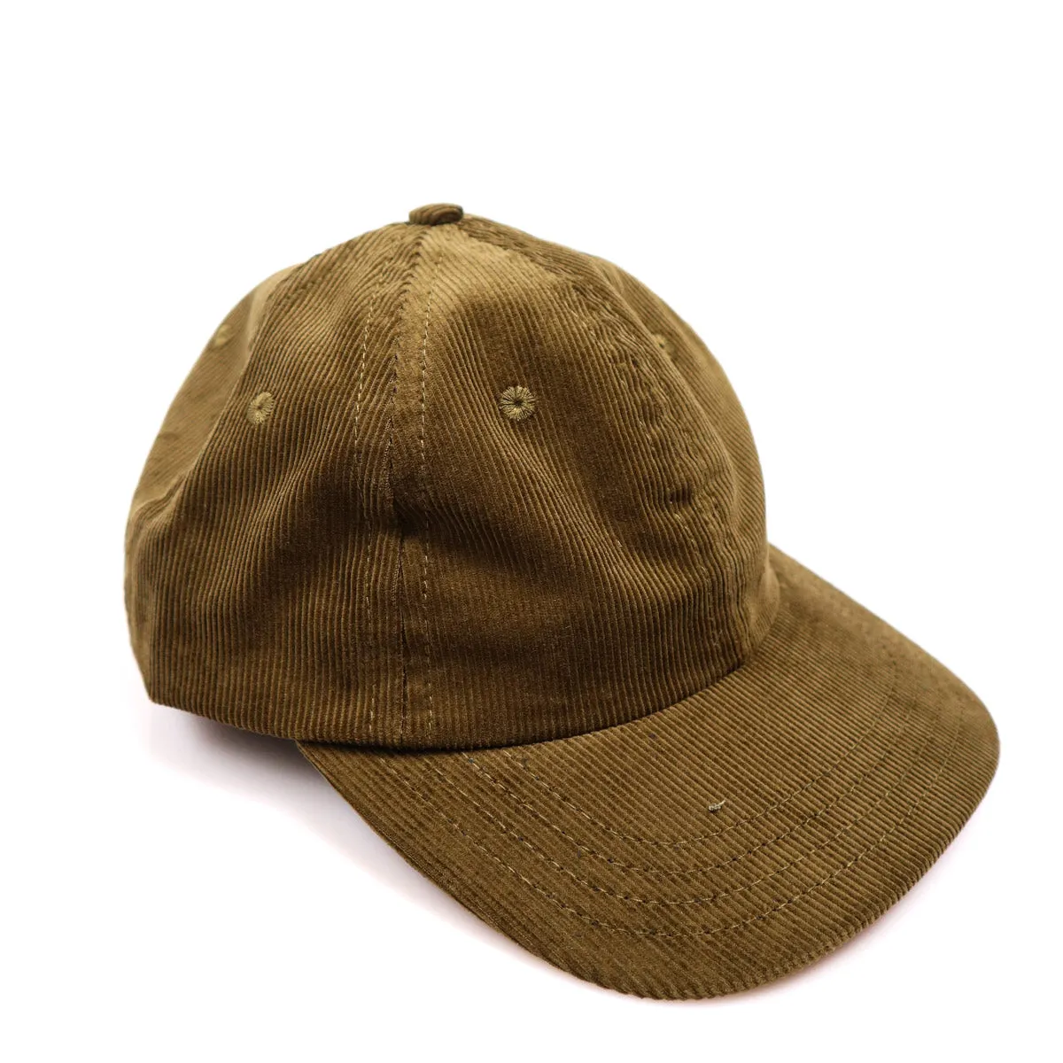 Unstructured Baseball Hat Olive Drab Corduroy sold by Brooklyn Clothing Co.