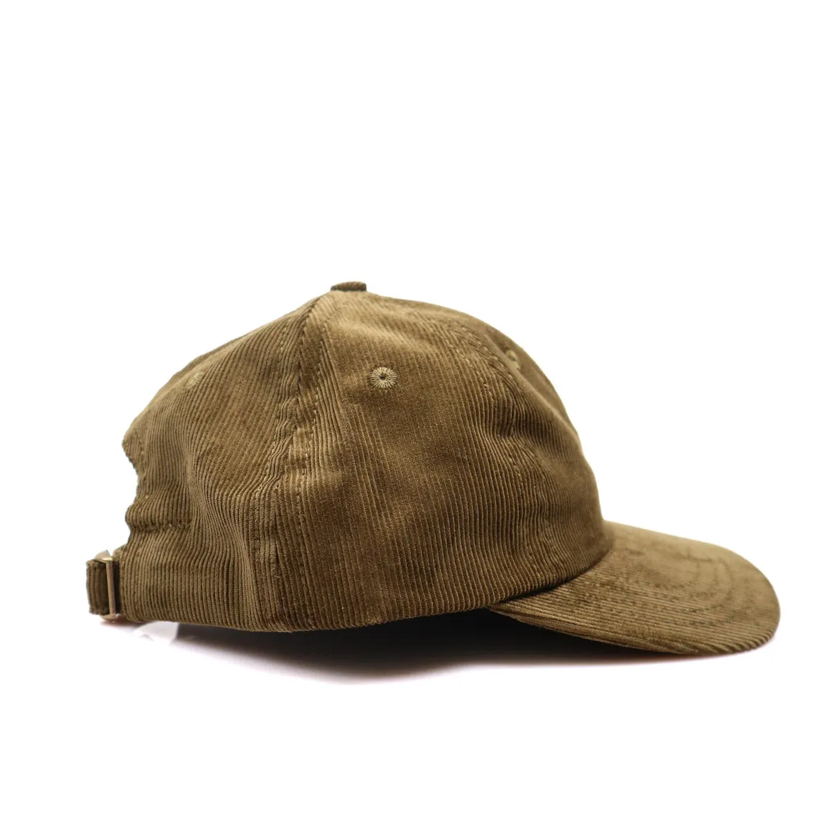 Unstructured Baseball Hat Olive Drab Corduroy sold by Brooklyn Clothing Co. product image thumbnail 3