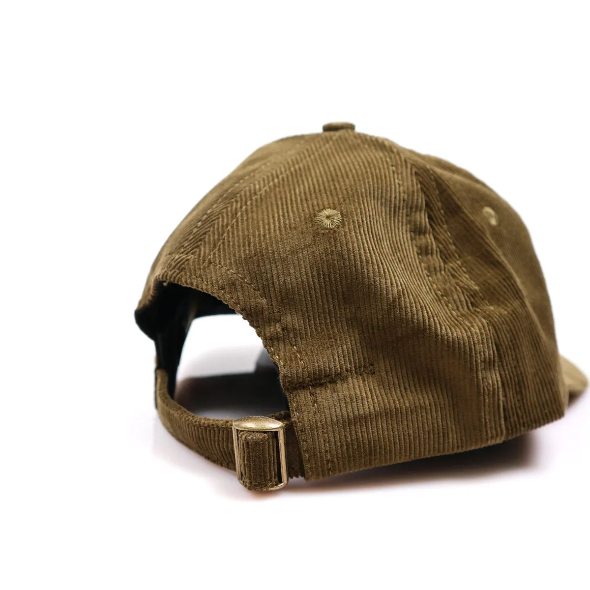 Unstructured Baseball Hat Olive Drab Corduroy sold by Brooklyn Clothing Co. product image thumbnail 4