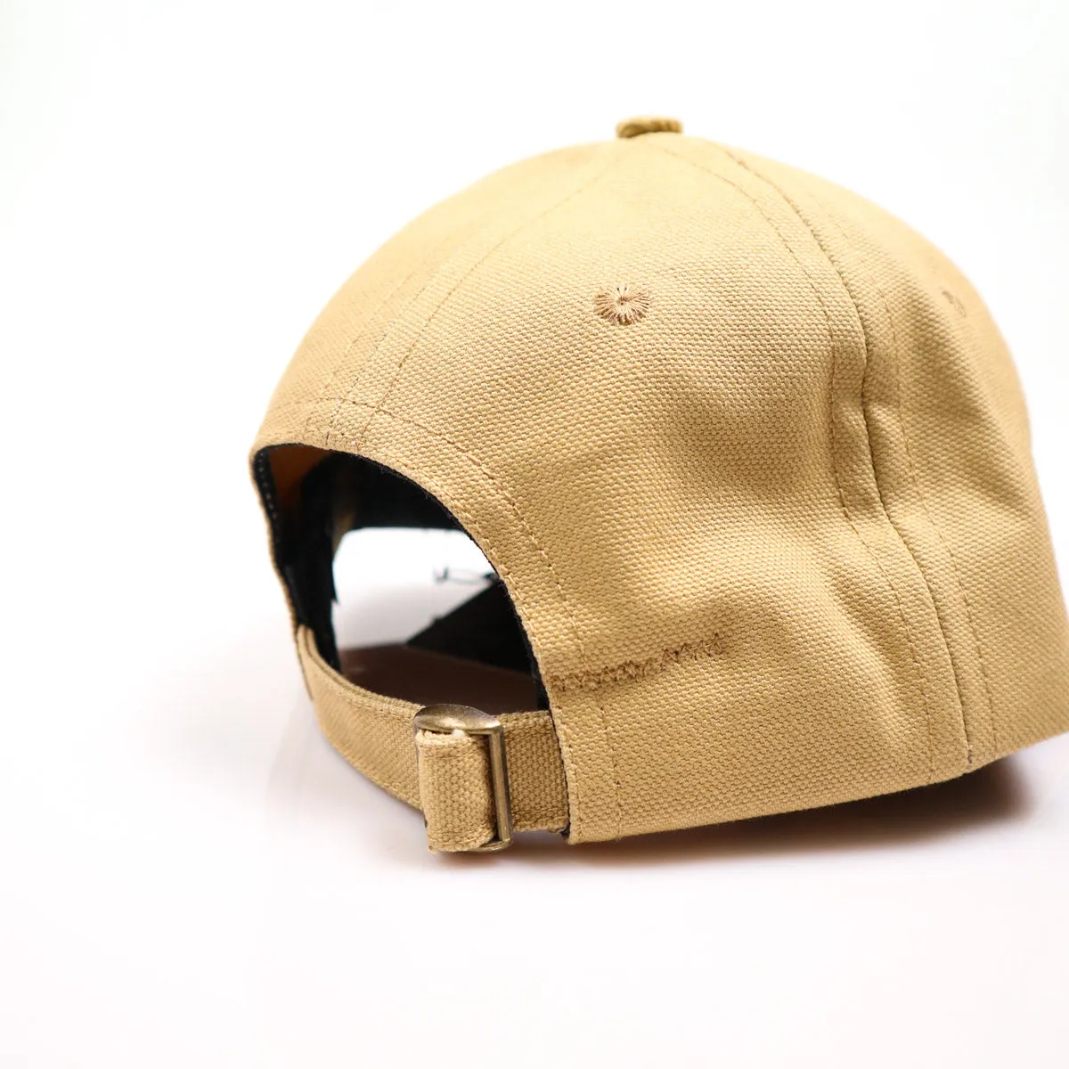 Unstructured Baseball Hat Faded Tan Canvas / Fawn Corduroy sold by Brooklyn Clothing Co. product image thumbnail 4