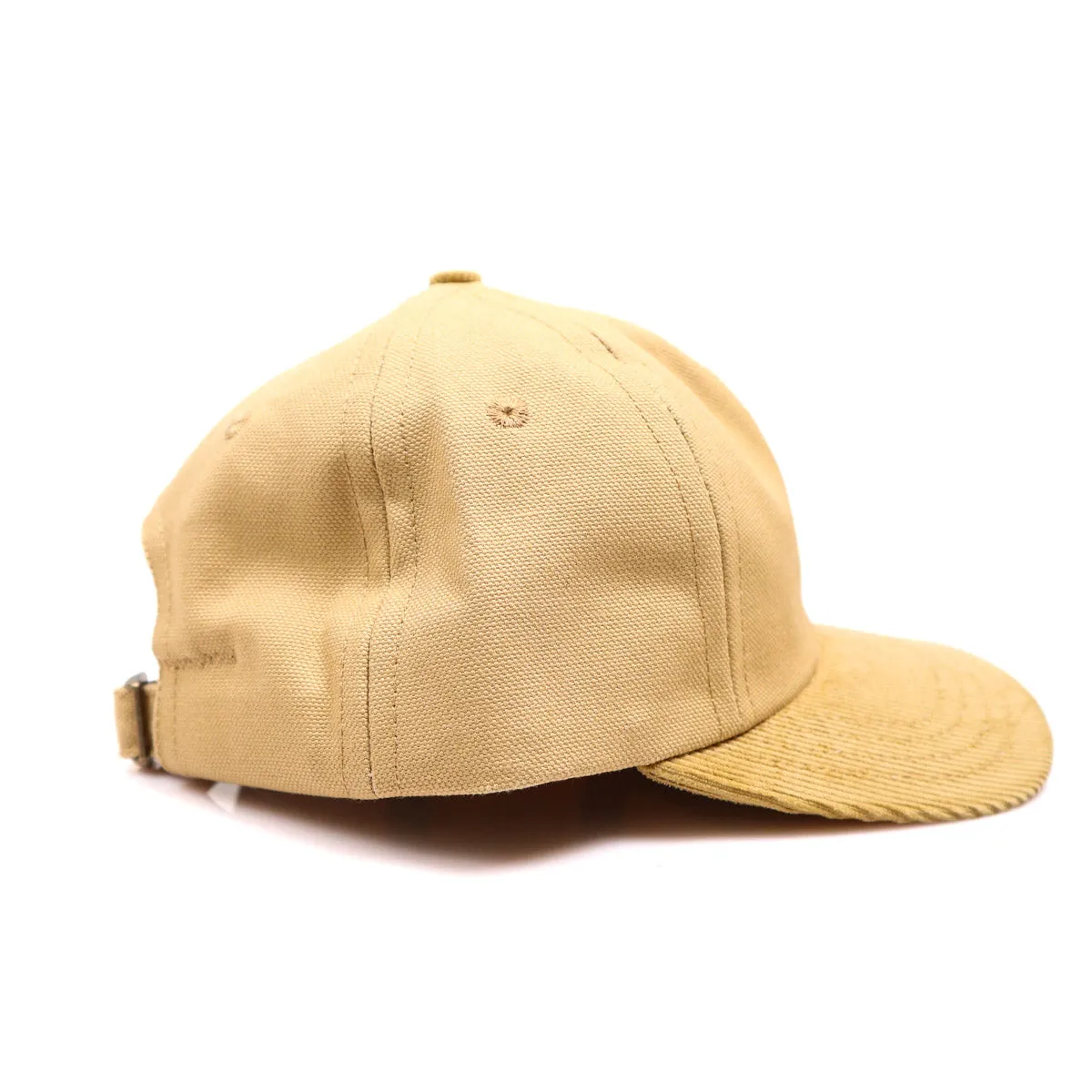 Unstructured Baseball Hat Faded Tan Canvas / Fawn Corduroy sold by Brooklyn Clothing Co. product image thumbnail 3