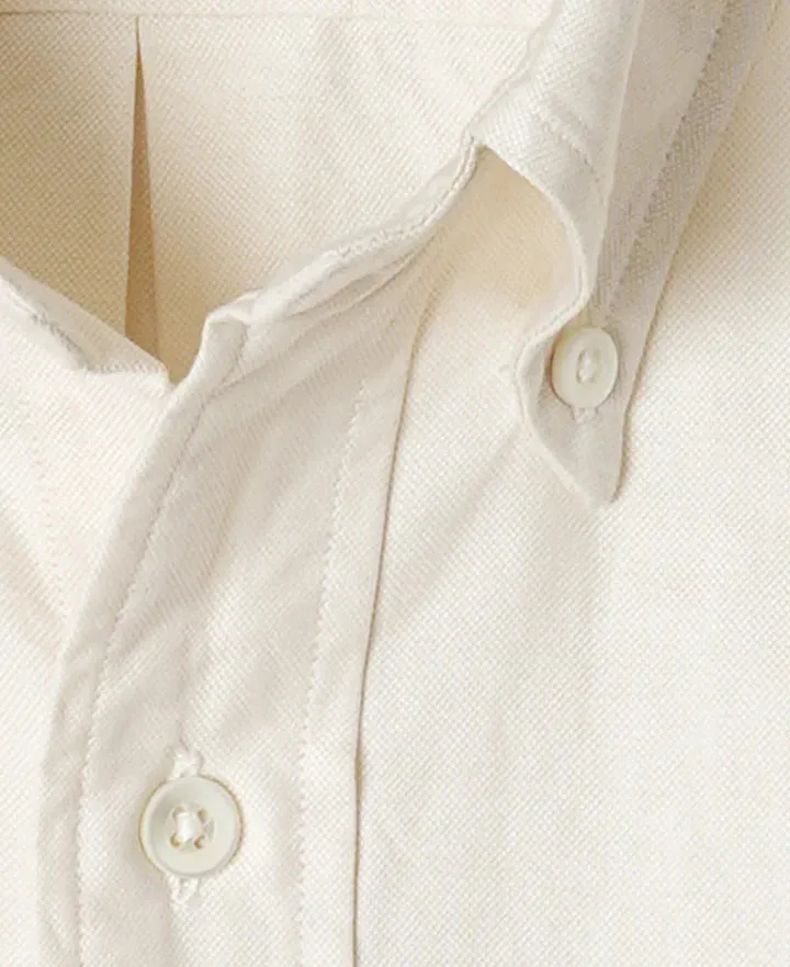 Vintage Ivy Button-Down Oxford Shirt Ecru sold by Brooklyn Clothing Co. product image thumbnail 2