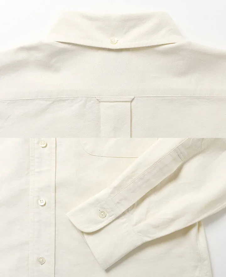 Vintage Ivy Button-Down Oxford Shirt Ecru sold by Brooklyn Clothing Co. product image thumbnail 3