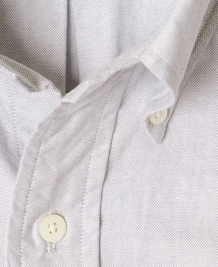 Vintage Ivy Button-Down Oxford Shirt Gray sold by Brooklyn Clothing Co. product image thumbnail 2