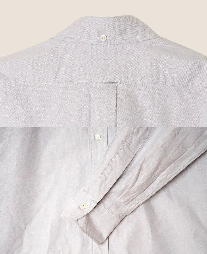 Vintage Ivy Button-Down Oxford Shirt Gray sold by Brooklyn Clothing Co. product image thumbnail 3