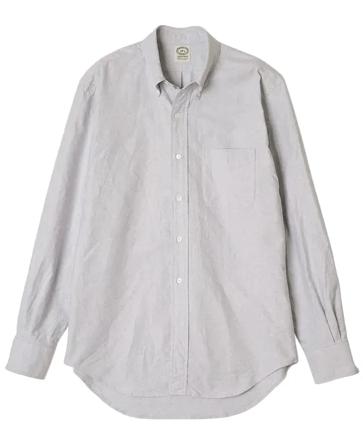 Vintage Ivy Button-Down Oxford Shirt Gray sold by Brooklyn Clothing Co.