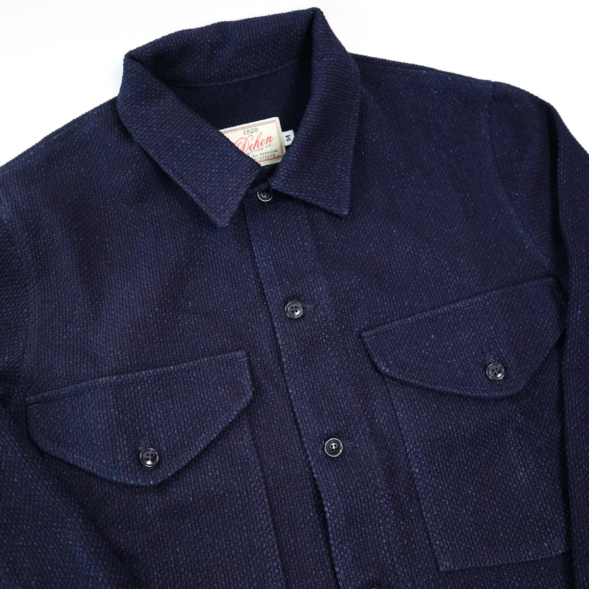 Skyline Overshirt Indigo Sashi-Ori sold by Brooklyn Clothing Co. product image thumbnail 3