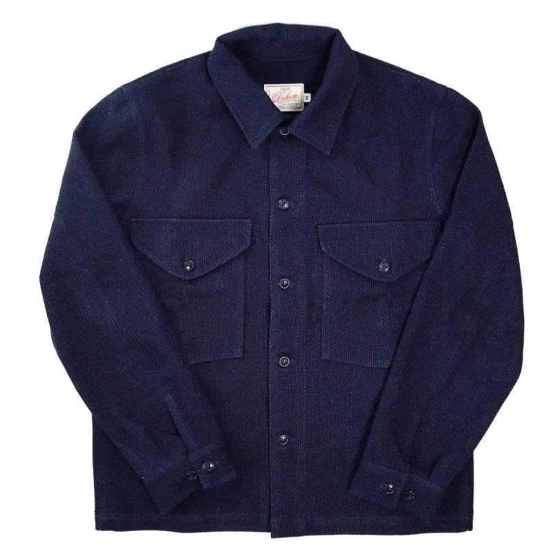Skyline Overshirt Indigo Sashi-Ori made by Brooklyn Clothing Co.