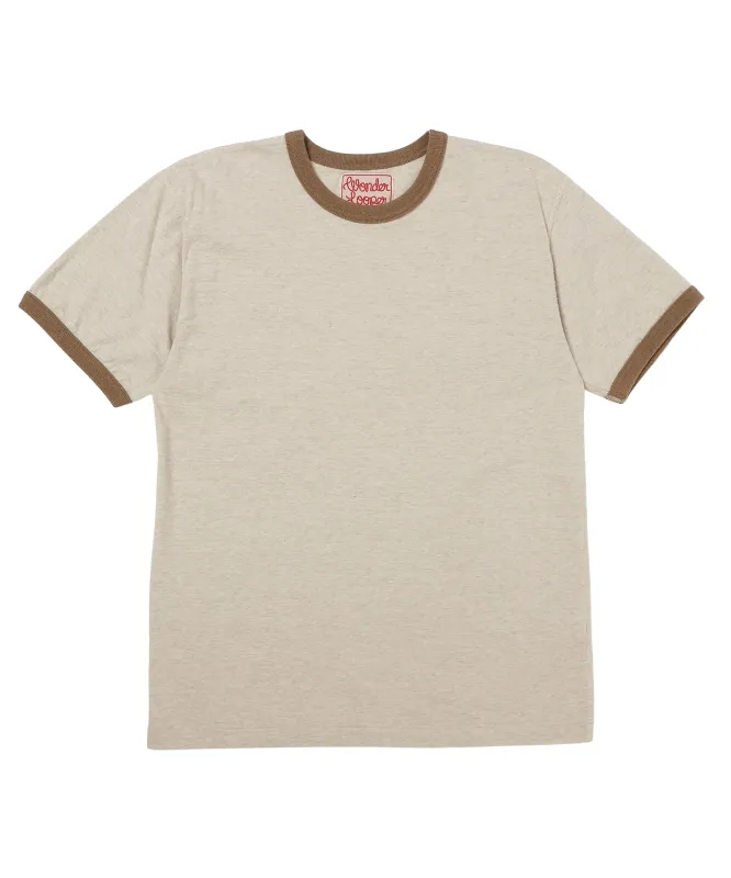 Recycled Cotton Foxfibre® Ringer T Stone made by Wonder Looper