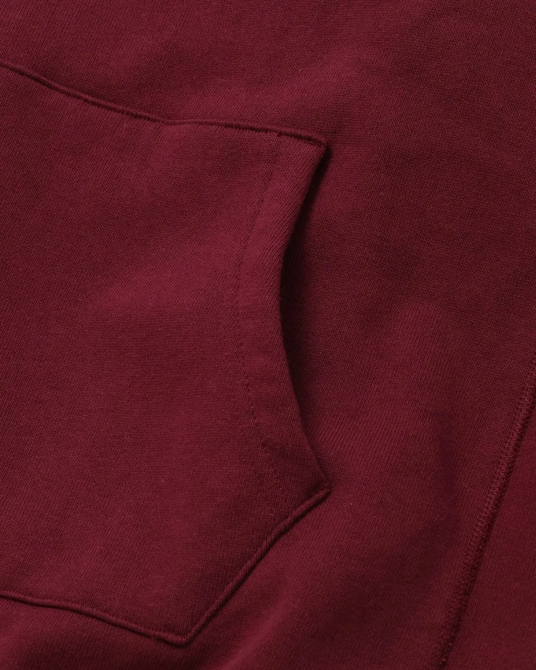 Pullover Hoodie Super Looper French Terry Burgundy sold by Brooklyn Clothing Co. product image thumbnail 4