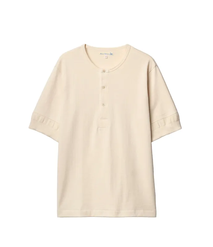 2M07.02 Vintage Machine Refined Classic Fit Henley Nature made by Merz B. Schwanen
