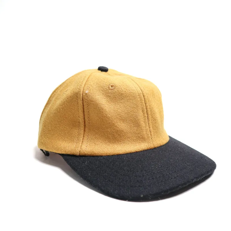 Baseball Hat Old Gold and Black Wool made by Dehen 1920