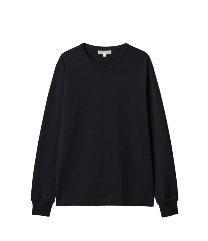 2M15LS.99 Vintage Machine Refined Classic Fit Longsleeve Deep Black made by Merz B. Schwanen
