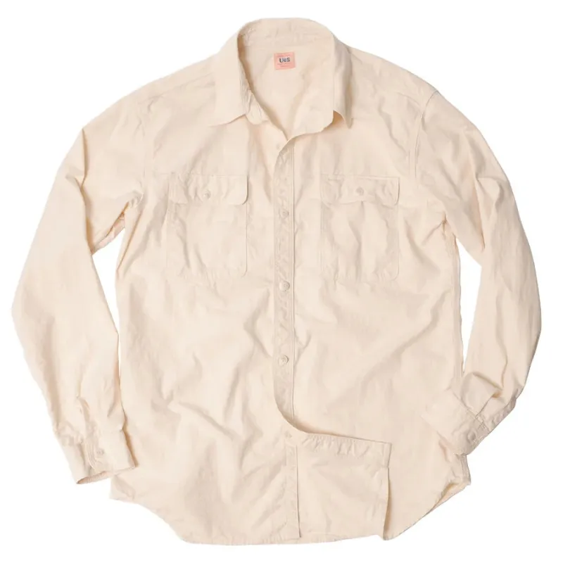 502601 Triple Stitch Work Shirt - Off White made by Brooklyn Clothing Co.