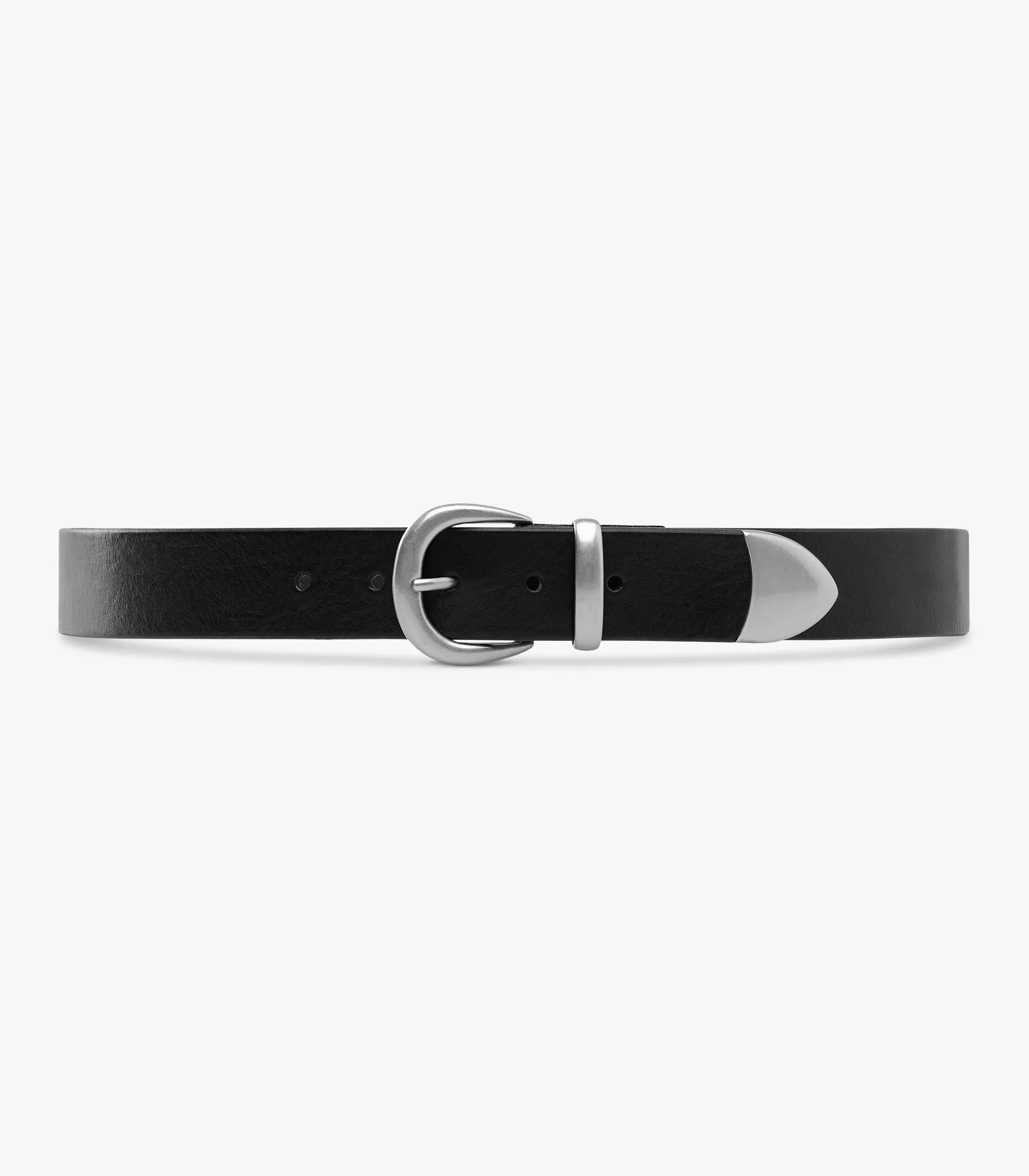 Western Bridle Leather Belt Black sold by Brooklyn Clothing Co. product image thumbnail 2