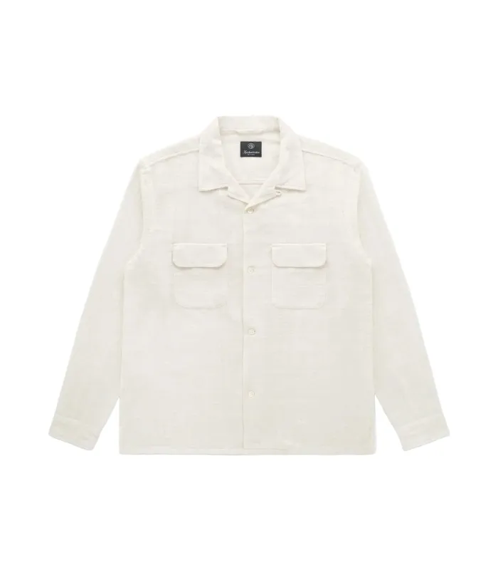 Penny Loom Cotton Shirt Bone made by Knickerbocker