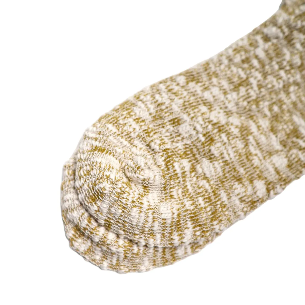 Light Weight Slub Crew Sock Khaki sold by Brooklyn Clothing Co. product image thumbnail 2