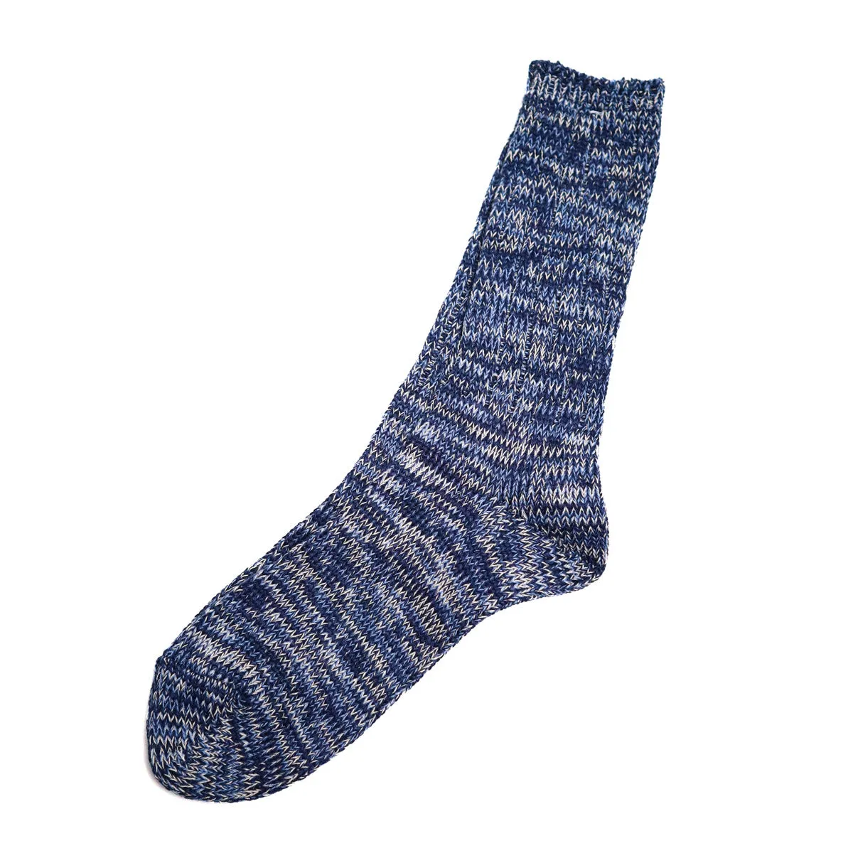 5 Color Mix Crew Sock Navy sold by Brooklyn Clothing Co.
