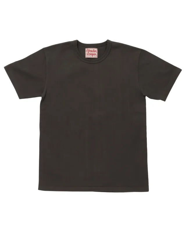 Double Heavyweight T-Shirt Sumi Black made by Wonder Looper