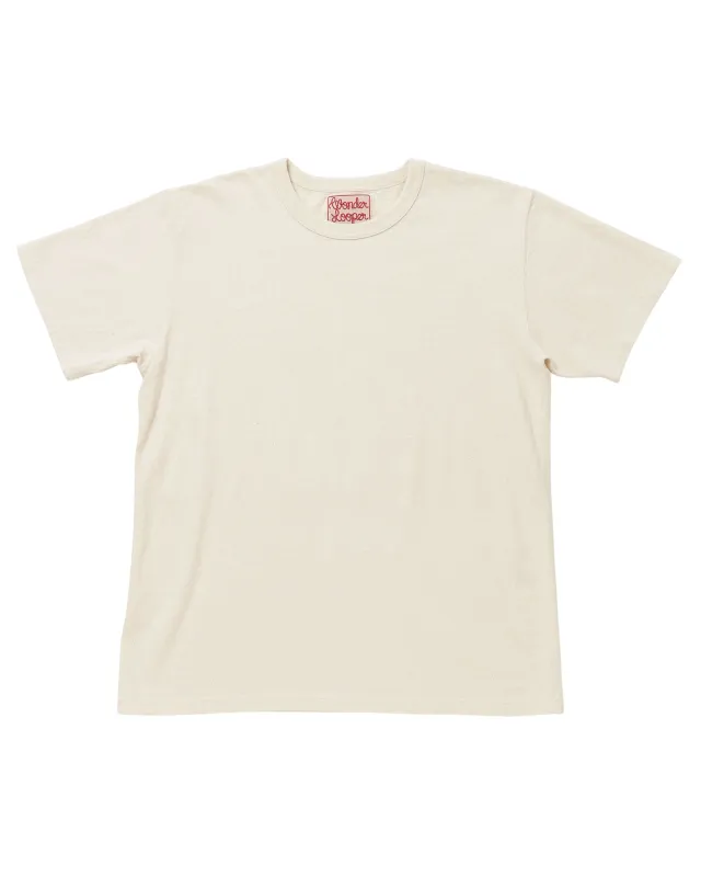 ELS Recycled Cotton Slub T-shirt Ecru made by Wonder Looper