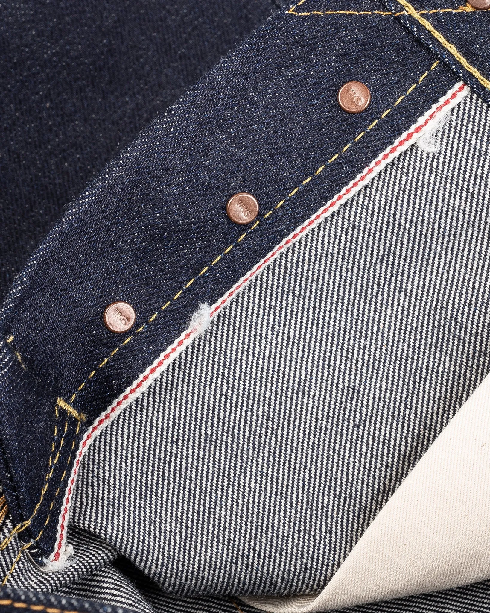 IH-634S-UHR 21/23oz Ultra Heavy Raw Selvedge Denim Straight Cut Indigo sold by Brooklyn Clothing Co. product image thumbnail 4