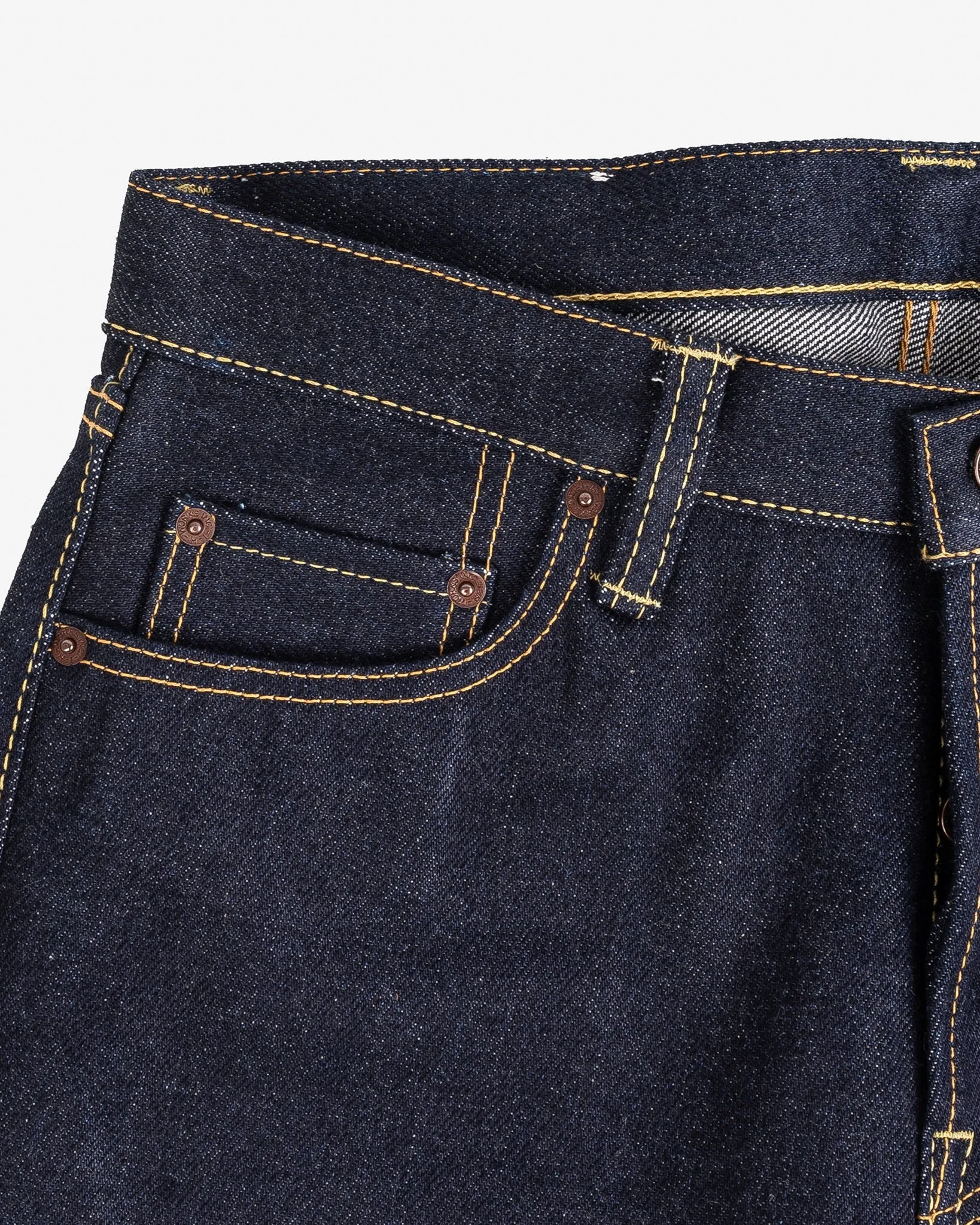 IH-634S-UHR 21/23oz Ultra Heavy Raw Selvedge Denim Straight Cut Indigo sold by Brooklyn Clothing Co. product image thumbnail 2