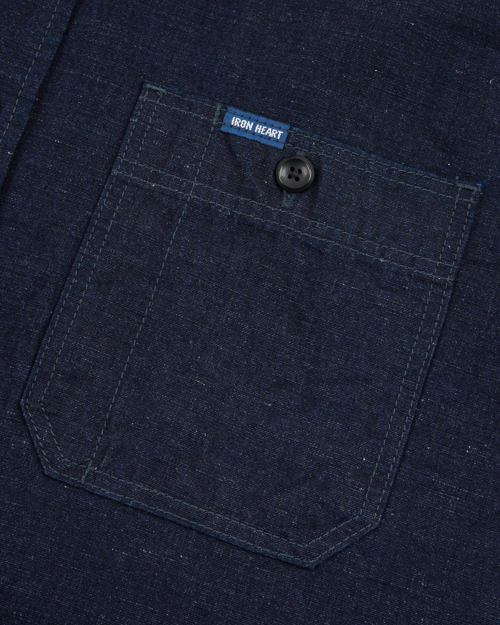 IHSH-443-IND 7oz Cotton Linen Chambray Work Shirt Indigo sold by Brooklyn Clothing Co. product image thumbnail 5