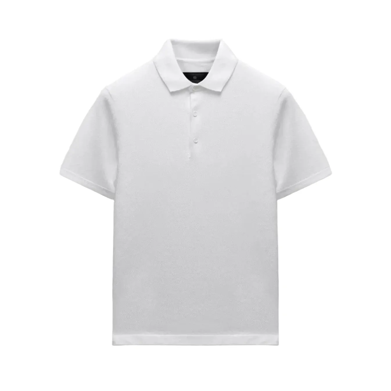 Supima Pique Ace Polo White sold by Brooklyn Clothing Co.