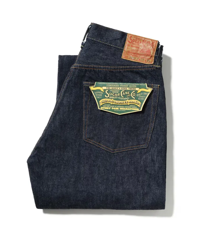 SC42025 13oz Selvedge Denim Waist Overalls 2025 Model Wide Leg made by Sugar Cane