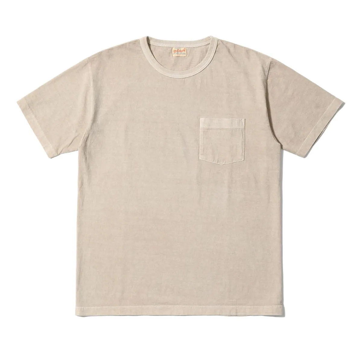 WV79531 Whitesville Pigment Dyed Pocket Tee Beige sold by Brooklyn Clothing Co.