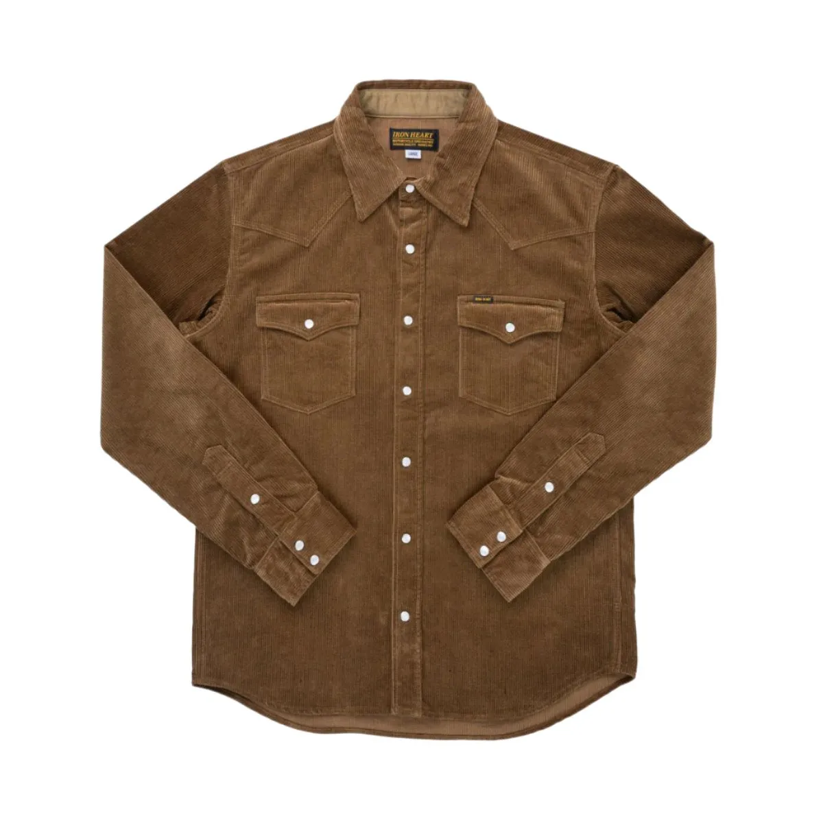 IHSH-398-CAM 11oz Corduroy Western Shirt Camel sold by Brooklyn Clothing Co.