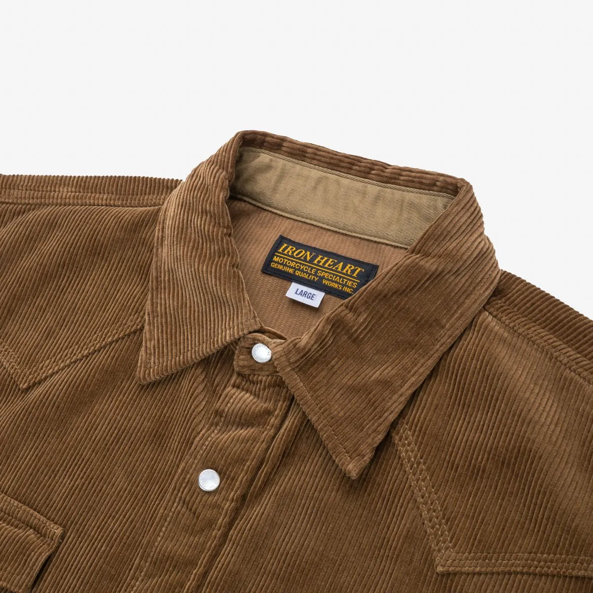 IHSH-398-CAM 11oz Corduroy Western Shirt Camel sold by Brooklyn Clothing Co. product image thumbnail 2