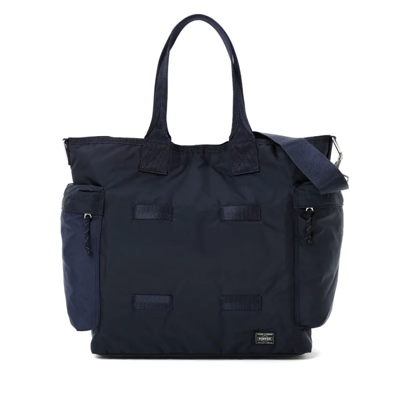 Force 2Way Tote Bag Navy made by Yoshida & Co.