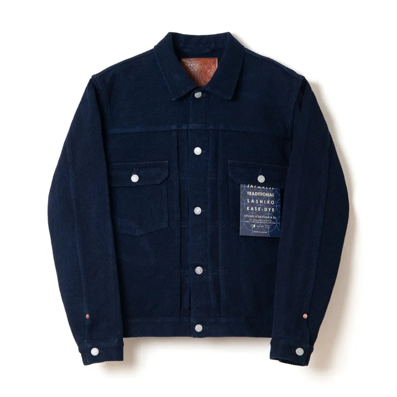 4619 14oz Selvedge Sashiko Jacket made by Brooklyn Clothing Co.