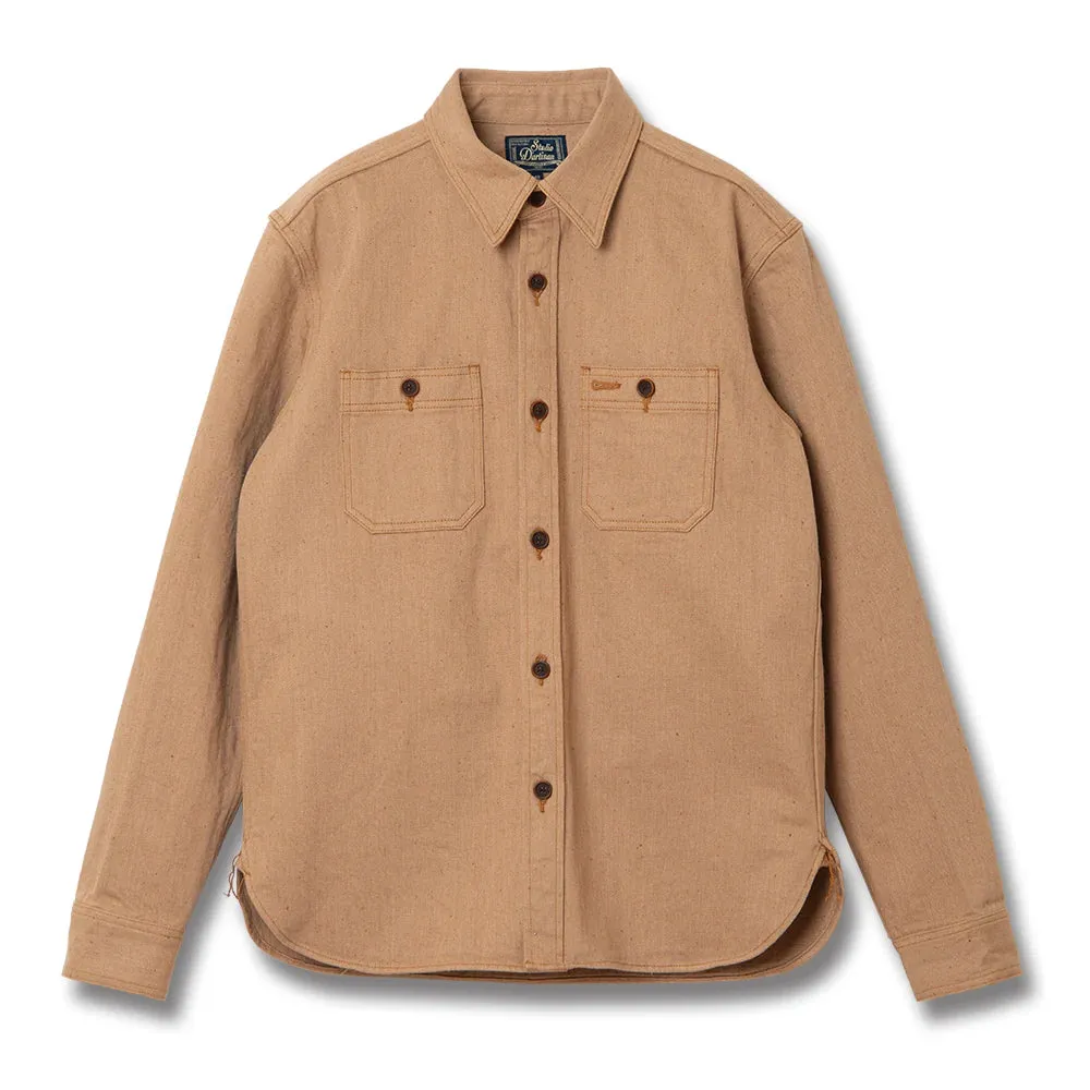 5740 12oz Fox Cotton Work Shirt Brown sold by Brooklyn Clothing Co.