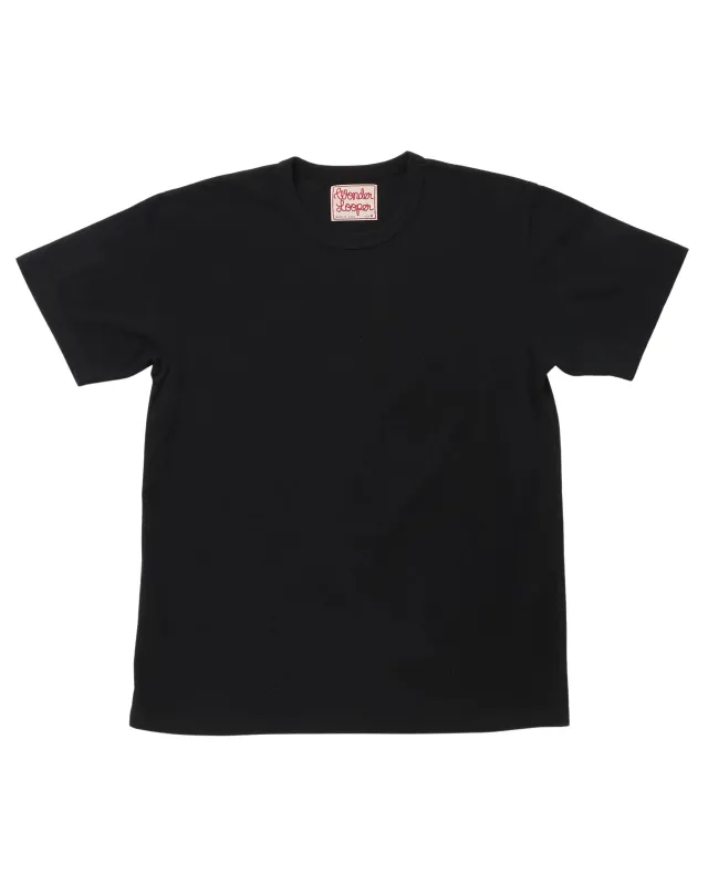 ELS Recycled Cotton Slub T-shirt Black made by Wonder Looper