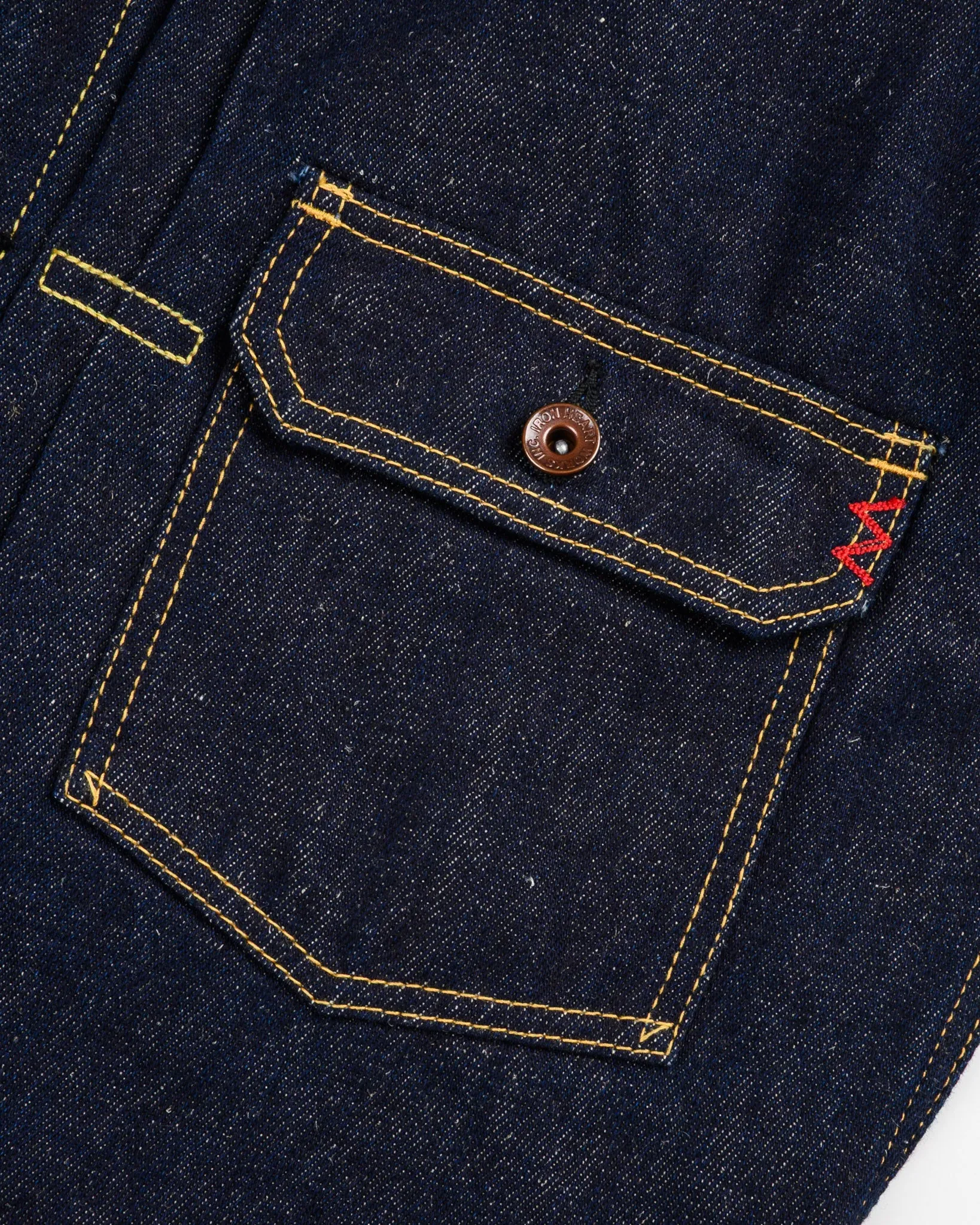 IHJ-163-IND 14oz Cotton/Linen Denim Type II Jacket Indigo sold by Brooklyn Clothing Co. product image thumbnail 3