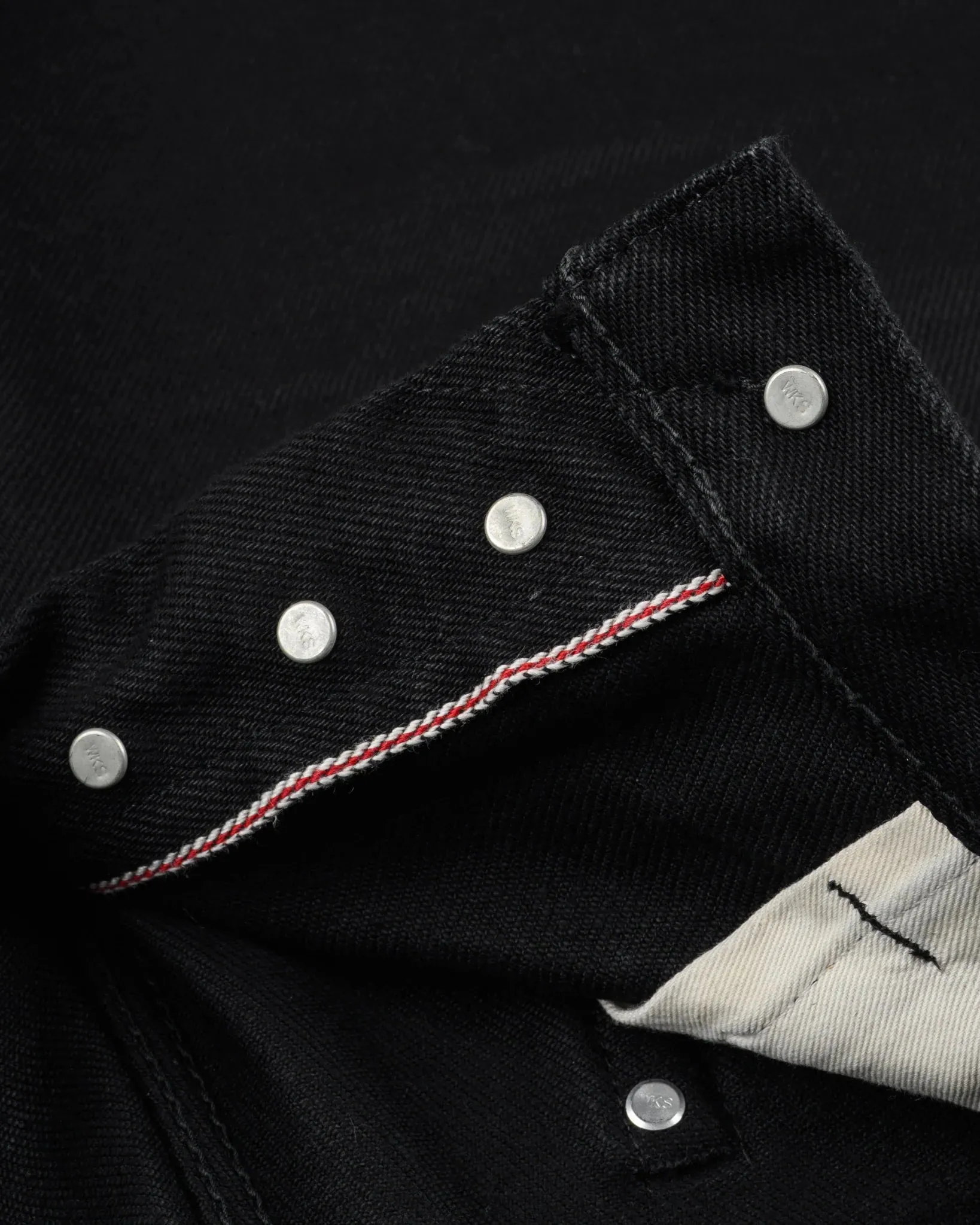 IH-888S-SBG 21oz Selvedge Denim Medium/High Rise Relaxed Taper Superblack (Fades To Grey) sold by Brooklyn Clothing Co. product image thumbnail 5