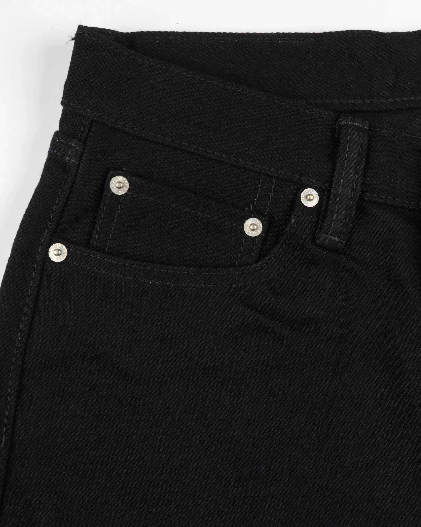 IH-888S-SBG 21oz Selvedge Denim Medium/High Rise Relaxed Taper Superblack (Fades To Grey) sold by Brooklyn Clothing Co. product image thumbnail 3