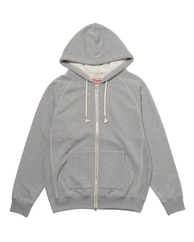 Zip Hoodie Super Looper French Terry Heather Grey made by Wonder Looper