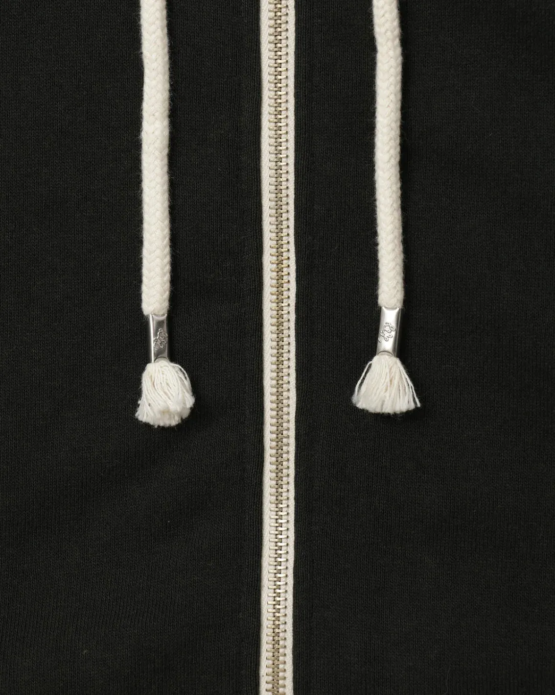 Zip Hoodie Super Looper French Terry Black sold by Brooklyn Clothing Co. product image thumbnail 3