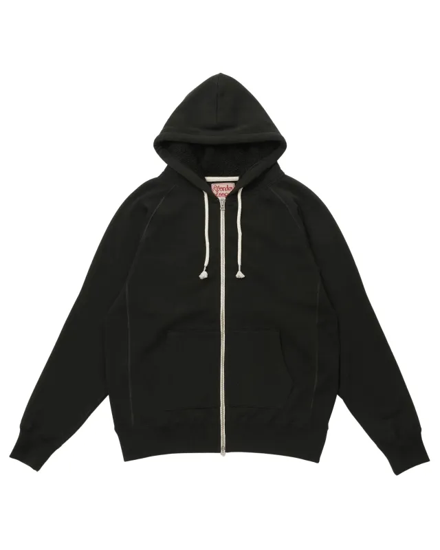 Zip Hoodie Super Looper French Terry Black made by Wonder Looper