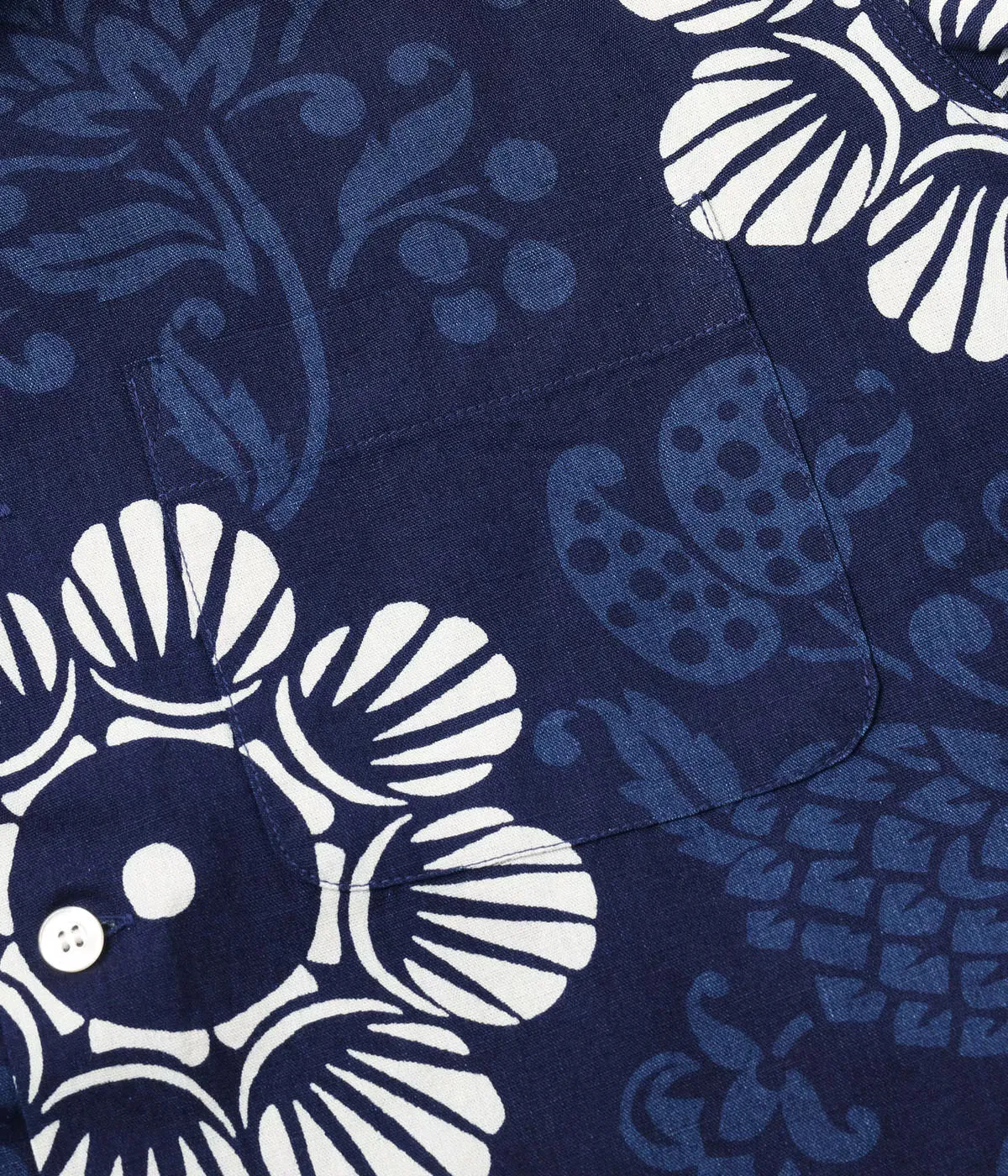 DK39642 Duke Kahanamoku Indigo Cotton Hawaiian Shirt "Duke's Paleu" Navy sold by Brooklyn Clothing Co. product image thumbnail 4