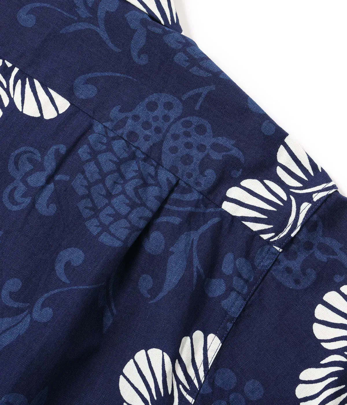 DK39642 Duke Kahanamoku Indigo Cotton Hawaiian Shirt "Duke's Paleu" Navy sold by Brooklyn Clothing Co. product image thumbnail 5